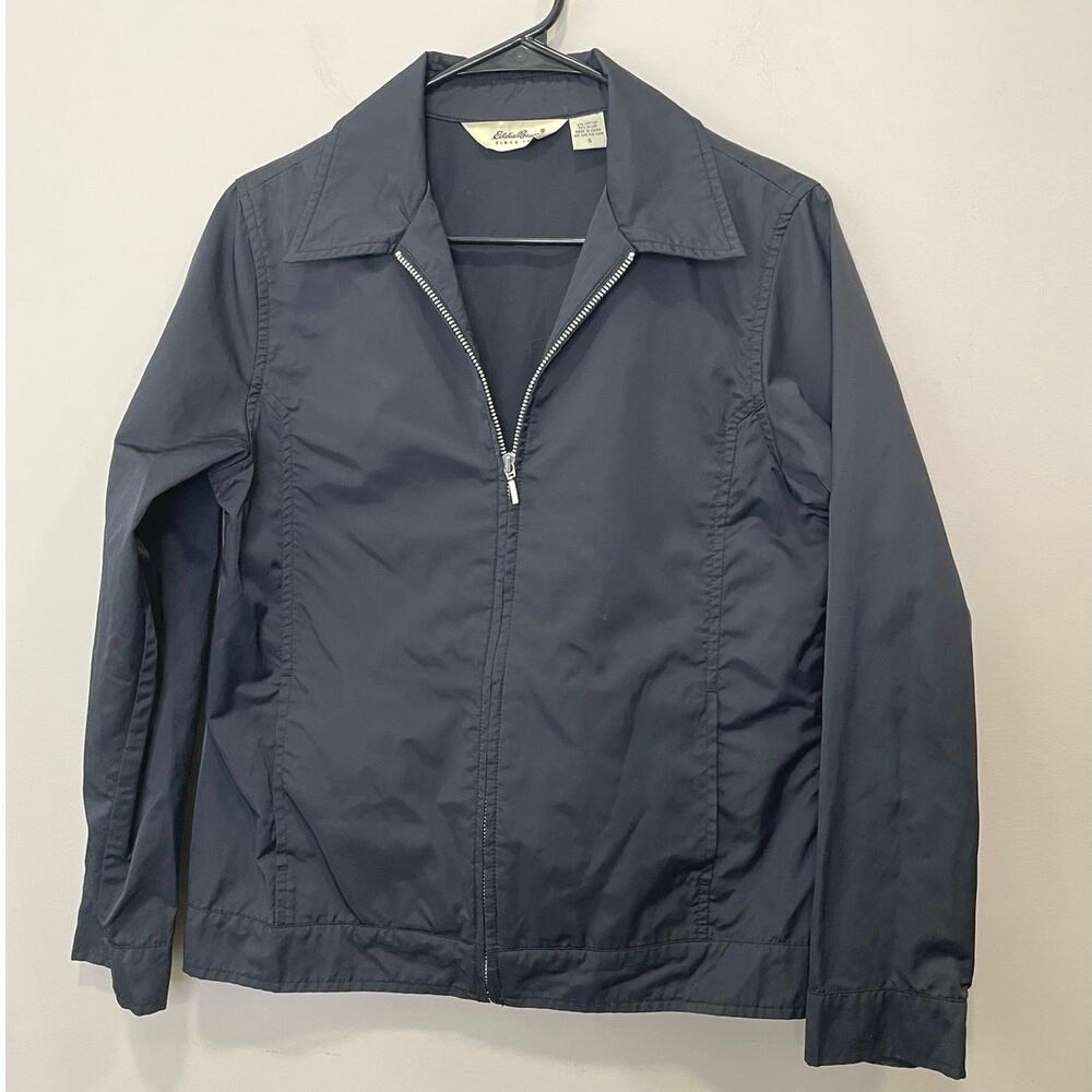 Eddie Bauer Black Full Zip Jacket Jacket Women’s Sz Small